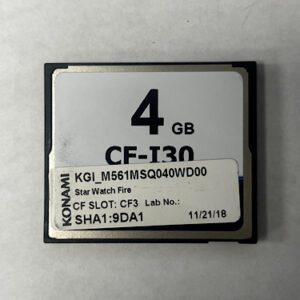 Game Software For Konami Games, Game Name: Star Watch Fire, Part Numbers: KGI_M561MSQ040WD00, SHA1:9DA1, GETT Part Number: SFT-KON-184