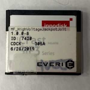 Game Software For Everi Holdings Inc., Game Name: MF_ HighVoltageJackpotJolt, Part Numbers: 1,0,0-8, ID: 7420, CDCK: 305A, GETT Part Number: SFT-EVE-112