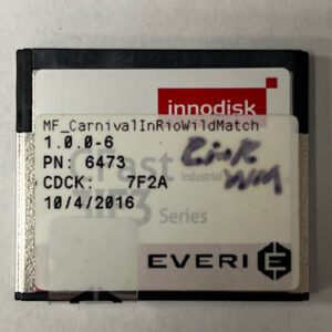 Game Software For Everi Holdings Inc., Game Name MF_CarnivalInRioWildMatch, Part Numbers: 1.0.0-6, PN: 6473, CDCK: 7F2A, GETT Part Number: SFT-EVE-120