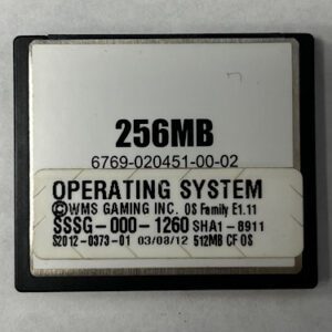 Operating System For WMS BlueBird II, Part Numbers: SSSG-000-1260, SHA1-8911, OS Family #: E.11, GETT Part Number: OS-WMS-142