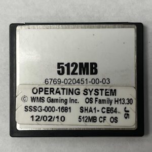 Operating System For WMS, Part Numbers: SSSG-000-1681, SHA1-CE64, OS Family #: H13.30, GETT Part Number: OS-WMS-155