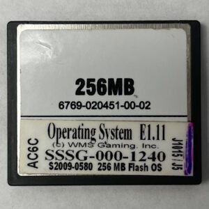 Operating System For WMS, Part Numbers: SSSG-000-1240, S2009-0580, OS Family #: E1.11, GETT Part Number: OS-WMS-156