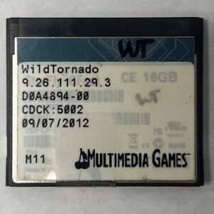 Game Software For MultiMedia Games(MMG), WildTornado, Part Numbers: 9.28.111.29.3, D0A4894-00, CDCK: 5002, GETT Part Number: SFT-MMG-100