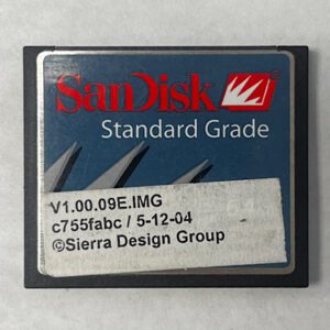 Game Software For Sierra Design Group(SDG), Part Numbers: V1.00.09E.IMG, C755fabc, GETT Part Number: SFT-SDG-101