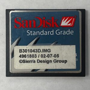 Game Software For Sierra Design Group(SDG), Part Numbers: B301043D.IMG, 4961803, GETT Part Number: SFT-SDG-108