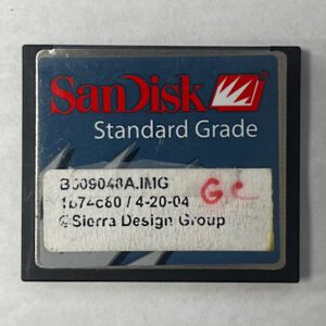 Game Software For Sierra Design Group(SDG), Part Numbers: B609048A.IMG, fb74c80, GETT Part Number: SFT-SDG-109