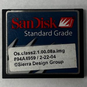 Game Software For Sierra Design Group(SDG), Part Numbers: Os.class2.1.00.08a.img, 894A4959, GETT Part Number: OS-SDG-101
