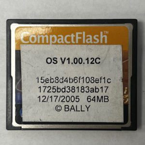 Game Software for alpha 1, Part Numbers: OS V1.00.12C, 15eb8d4b6f108ef1c, GETT Part Number: SFT-BLY-110