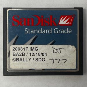 Game Software for alpha 1, Part Numbers: 20081F.IMG, BA2B, GETT Part Number: SFT-BLY-118