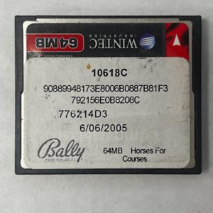 Game Software for alpha 1, Game name: Horses For Courses, Part Numbers: 10618C, 90889948173E8006B0887B81F3, GETT Part Number: SFT-BLY-121