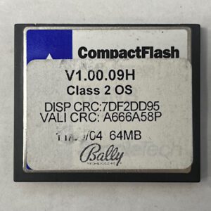 Class 2 OS for Alpha 1, Part Numbers: V1.00.09H, DISP CRC:7DF2DD95, VALI CRC: A666A58P, GETT Part Number: SFT-BLY-132