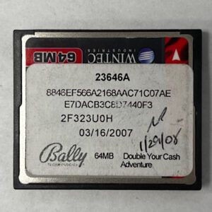 Game Software for alpha 1, Double Your Cash Adventure, Part Numbers: 23646A, 8846EF566A2168AAC71C07AE, GETT Part Number: SFT-BLY-140