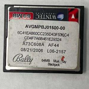 Game Software for alpha 1, Game name: Multi-Pay Blackjack, Part Numbers: AVGMPBJ01500-00, 6C41EA860CC235D43F535C4, GETT Part Number: SFT-BLY-142