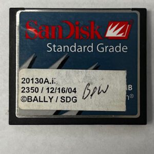 Game Software for alpha 1, Game name: BOW, Part Numbers: 20130A.IMG, 2350, GETT Part Number: SFT-BLY-166