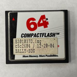 Game Software for alpha 1, Part Numbers: B301037D.img, c5c2604, GETT Part Number: SFT-BLY-170