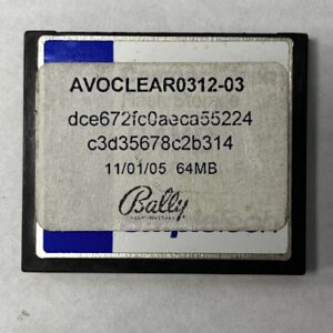 Game Software for Alpha 1, Part Numbers: AVOCLEAR0312-03, dce672fc0aeca55224, c3d35678c2b314, GETT Part Number: SFT-BLY-178