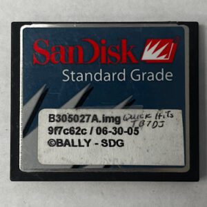 Game Software for Alpha 1, Part Numbers: B305027A.img, 9f7c62c, GETT Part Number: SFT-BLY-183