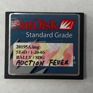 Game Software for Alpha 1, Game Name Auction Fever, Part Numbers: 20195A.img, 5E4D, GETT Part Number: SFT-BLY-188