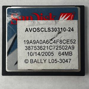 Game Software for Alpha 1, Part Numbers: AVOSCLS30310-24, 19A9A0A6C4F8CE52, GETT Part Number: SFT-BLY-189