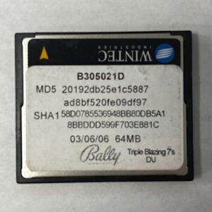 Game Software for Alpha 1, Triple Blazing 7's D/J, Part Numbers: B305021D, MD5, 20192db25e1c5887, GETT Part Number: SFT-BLY-192