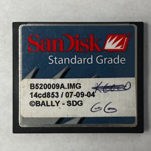 Game Software for Alpha 1, Part Numbers: B520009A.IMG, 14cd853, GETT Part Number: SFT-BLY-193