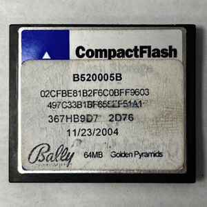 Game Software for Alpha 1, Golden Pyramids, Part Numbers: B520005B, 02CFBE81B2F6C0BFF9603, GETT Part Number: SFT-BLY-228