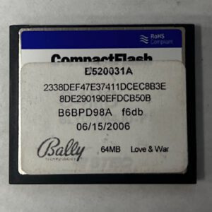 Game Software for Alpha 1, Love And War, Part Numbers: B520031A, 2338DEF47E37411DCE8B3E, GETT Part Number: SFT-BLY-231