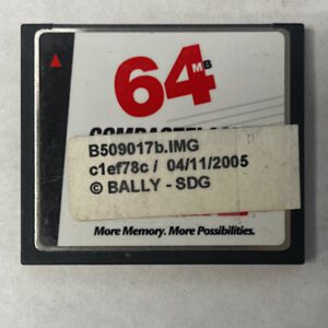 Game Software for Alpha 1, Part Numbers: B509017b.IMG, c1ef78c, GETT Part Number: SFT-BLY-242