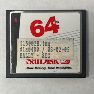 Game Software for Alpha 1, Part Numbers: 515002b.img, d1a0480, GETT Part Number: SFT-BLY-243