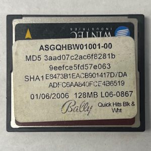Game Software for Alpha 1, Quick Hits Blk & Wht, Part Numbers: ASGQHBW01001-00, MD5, 3aad07c2ac6f8281b, GETT Part Number: SFT-BLY-263