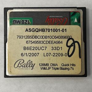 Game Software for Bally, Quick Hits Willd JP Triple Blazing 7's, Part Numbers: ASGQHB701001-01, 79312B5DBC0DB10C643896B0, GETT Part Number: SFT-BLY-322