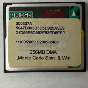 Game Software for Bally, Monte Carlo Spin & Win, Part Numbers:  300337A, 5647B803B5D5D925A9E9, GETT Part Number: SFT-BLY-325