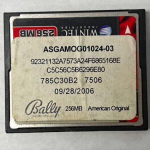 Game Software for Bally, American Original, Part Numbers: ASGAMOG01024-03, 92321132A7573A24F6865168E, GETT Part Number: SFT-BLY-326