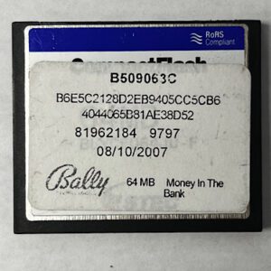 Game Software for Alpha 1, Money In The Bank, Part Numbers:  B509063C, B6E5C2128D2EB9405CC5CB6, GETT Part Number: SFT-BLY-280