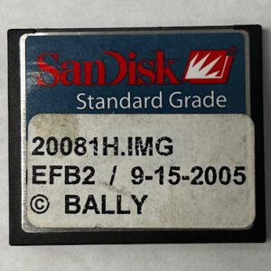 Game Software for Alpha 1, Part Numbers: 20081H.IMG, EFB2, GETT Part Number: SFT-BLY-290