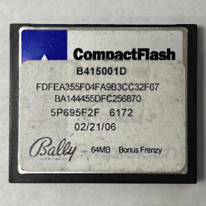 Game Software for Alpha 1, Bonus Frenzy, Part Numbers: B415001D, FDFEEA355F04FA9B3CC32F67, GETT Part Number: SFT-BLY-292