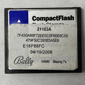 Game Software for Alpha 1, Blazing 7's, Part Numbers: 21153A, 7F430A88F72EE5C5F66E8C55, GETT Part Number: SFT-BLY-297