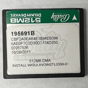 Game Software for Bally, Part Numbers: 195691B, CBF2A0EA64E3894EB396, GETT Part Number: SFT-BLY-302