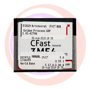 Game Software For Aristocrat Technologies Inc., Game Name: Golden Princess GDP, Part Numbers: 00016510, 5.0, X.55.3, 5.12.0-1.00.6, Operating System #: 1.01-62706 GETT Part SFT-ARI-147