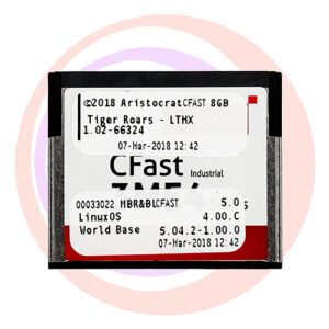Game Software For Aristocrat Technologies Inc., Game Name: Tiger Roars, Part Numbers: 00033022, 5.0, 4.00.C, 5.04.2-1.00.0, Operating System #:1.02-66324 GETT Part SFT-ARI-149