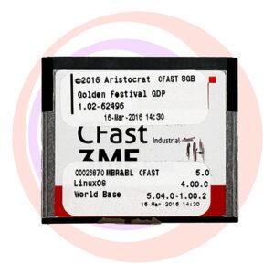 Game Software For Aristocrat Technologies Inc., Game Name: Golden Festival GDP, Part Numbers: 00025870, 5.0, 4.00.C, 5.04.0-1.00.2, Operating System #: 1.02-62495 GETT Part SFT-ARI-150