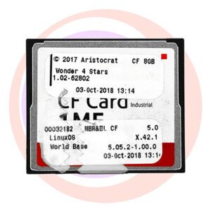 Game Software For Aristocrat Technologies Inc., Game Name: Wonder 4 Stars, Part Numbers: 00032182, 5.0, X.42.1, 5.05.2-1.00.0, Operating System #: 1.02-62802. GETT Part SFT-ARI-161