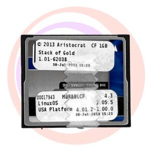 Game Software for Aristocrat Technologies Inc., Game Name: Stack of Gold, Part Numbers: 00017943, 4.3, 3.05.5, 4.01.2-1.00.0, Operating System #1.01-62038. GETT Part SFT-ARI-175