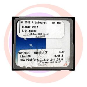 Game Software for Aristocrat Technologies Inc., Game Name: Timber Wolf, Part Numbers: 00015094, 4.3, 3.05.5, 4.01.0-1.03.0, Operating System #1.01-60880. GETT Part SFT-ARI-186