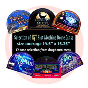 IGT Round Top Glass 19.5” x 15.25” GETT Part Glass101