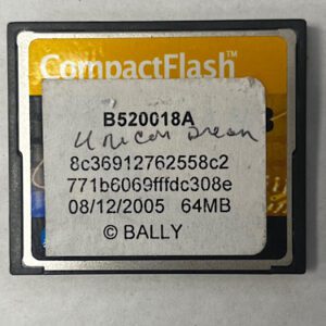 Game Software for Alpha 1, Part Numbers: B520018A, 8c36912762558c2, GETT Part Number: SFT-BLY-266