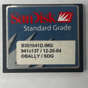 Game Software for Alpha 1, Part Numbers: B301041D.IMG, 941c137, GETT Part Number: SFT-BLY-271