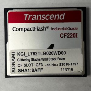 Game Software For Konami Games, Glittering Stacks Wild Stack Fever,  Part Numbers; KGI_L762TLB020WD00 SHA1:9AFF, Lab No: S2016-1797, GETT Part Number: SFT-KON-194