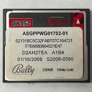 Game Software For Bally Technologies, White Gold, Part Numbers: ASGPPPWG01702-01, GETT Part Number: SFT-BLY-343