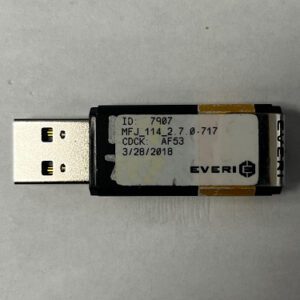 Dongle For Everi Gaming, Part Numbers: ID: 7907, MFJ_114_2.7.0-717, CDCK: AF53, GETT Part Number: DNG-EVE-101